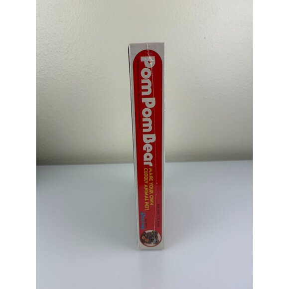 Vintage Pastime POM POM BEAR Craft Art Kit, Sealed Brown Orange Animal Cute 7+ - Picture 7 of 9